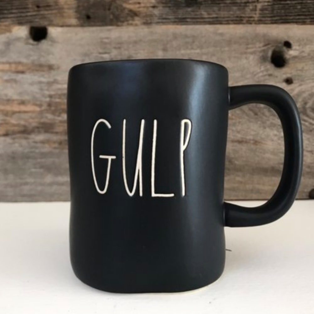 New with tags! GULP coffee mug Rae Dunn black